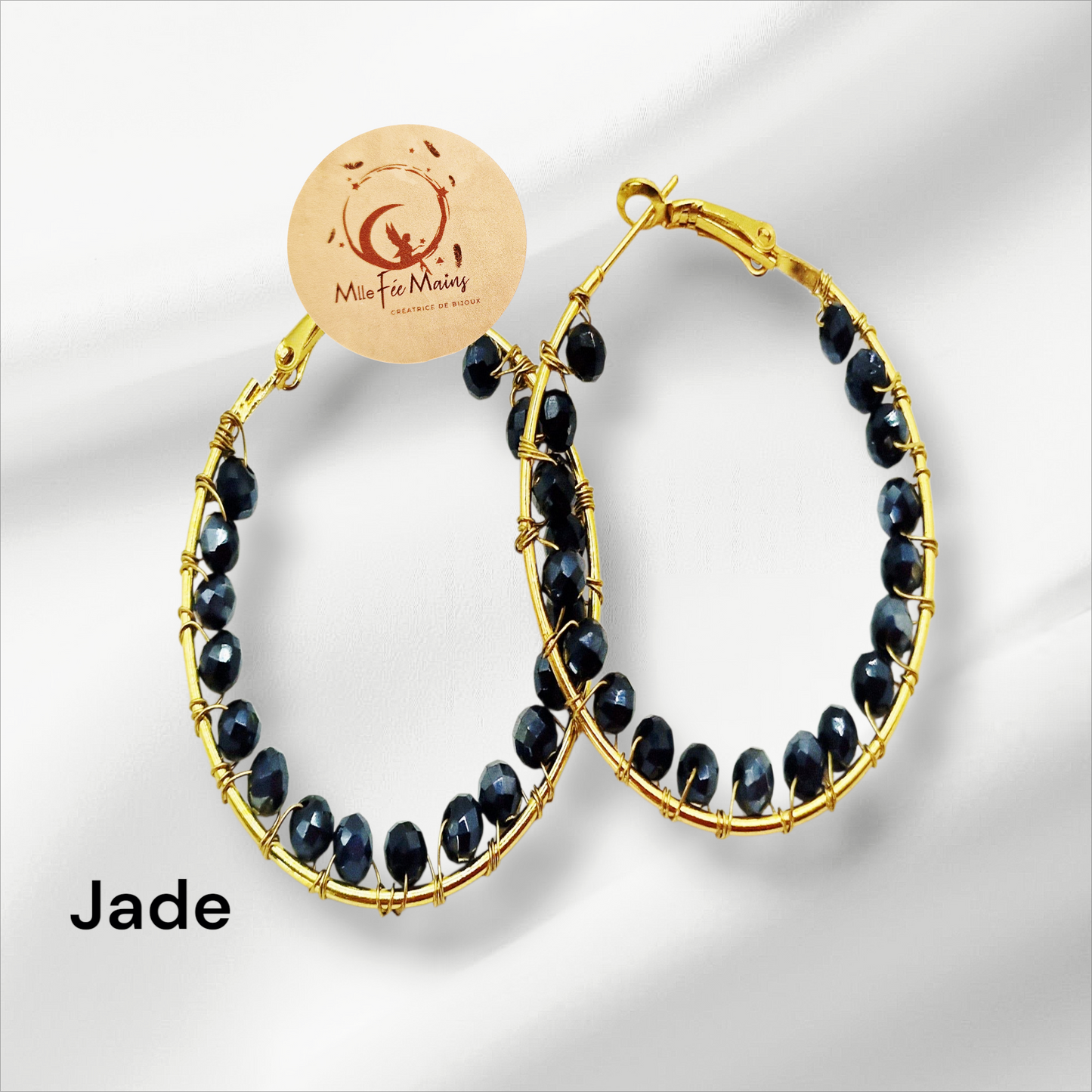 Boucles d'oreilles Jade
