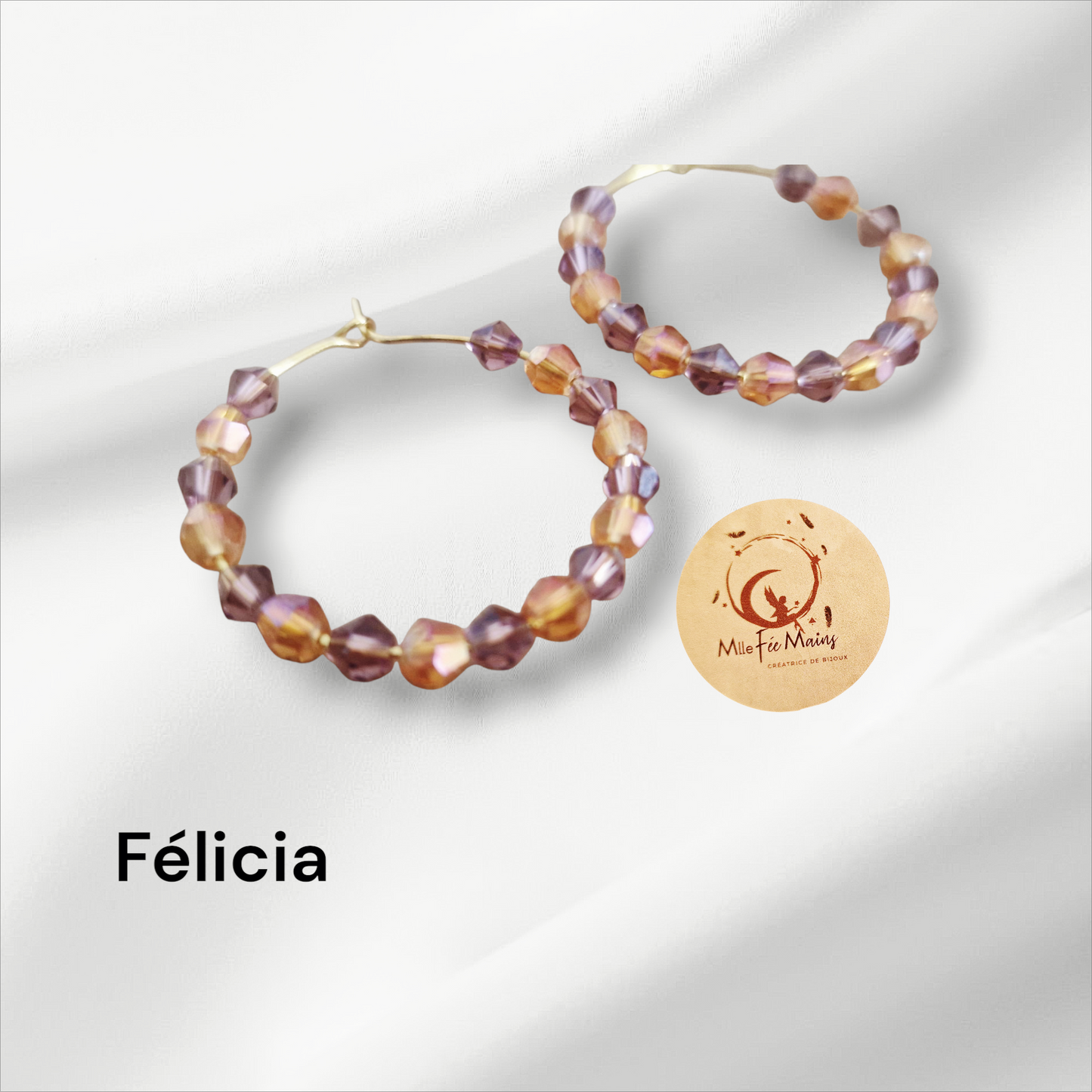 Boucles d'oreilles Félicia
