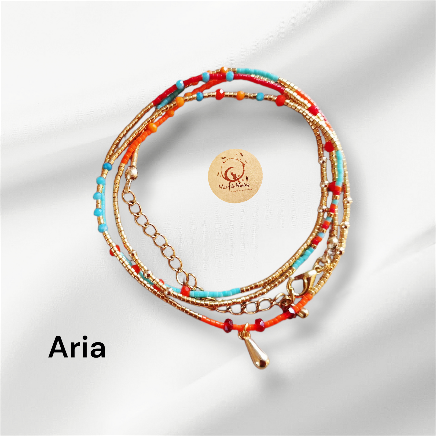 Modèle Aria. Bracelet ou Ras de cou