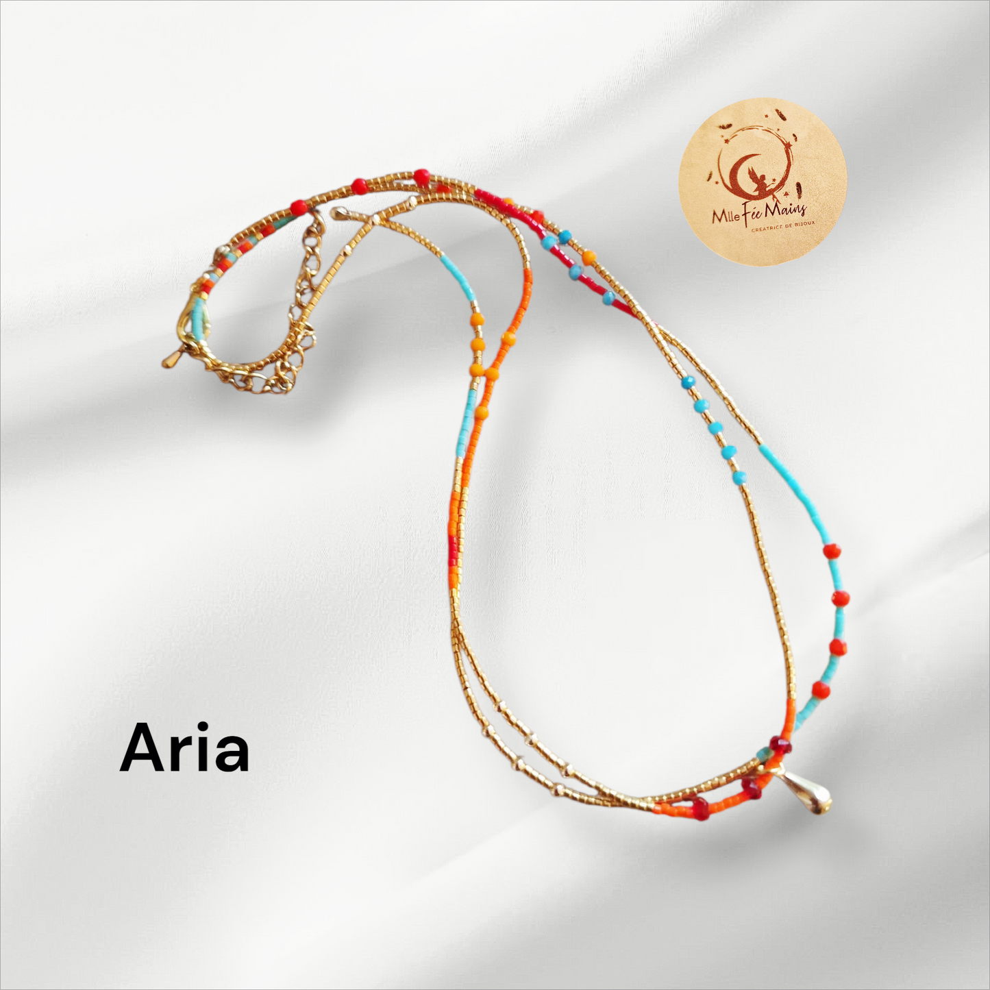 Modèle Aria. Bracelet ou Ras de cou