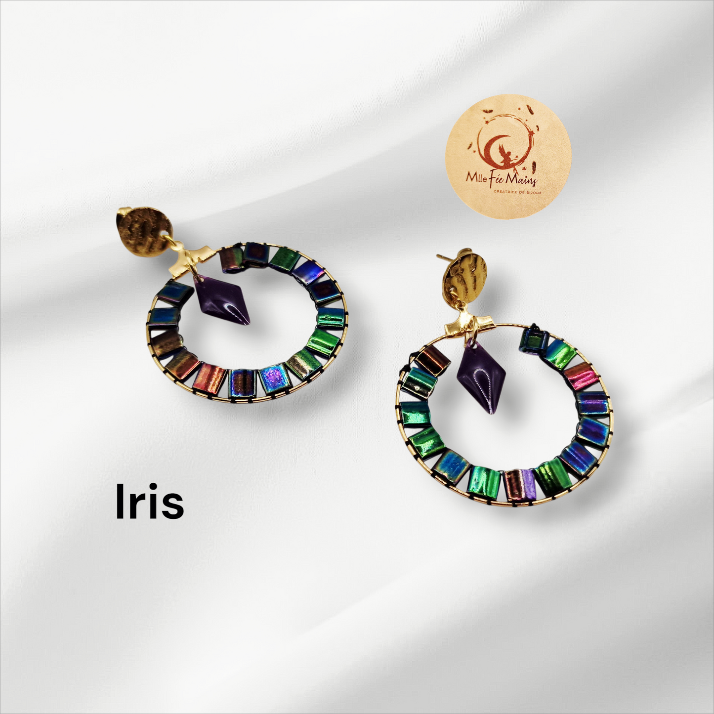 Boucles d'oreilles Iris