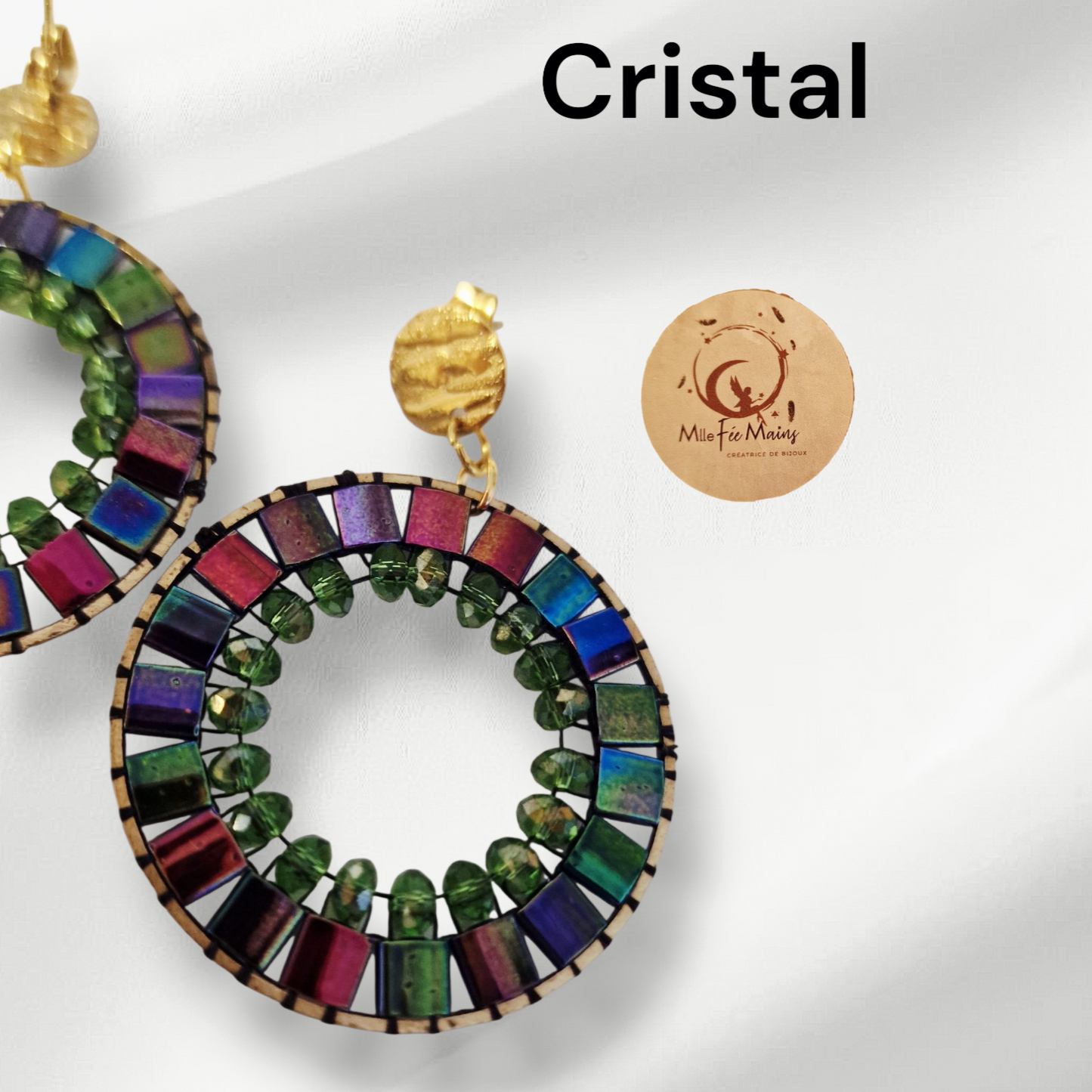 Boucles d'oreilles Cristal