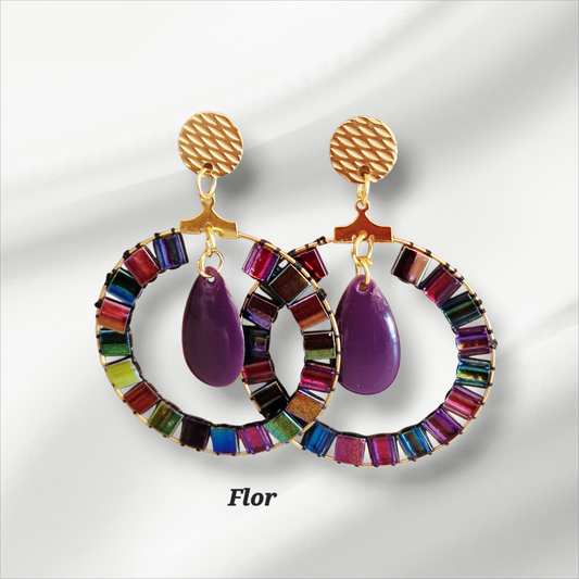 Boucles d'oreilles  Flor