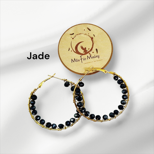 Boucles d'oreilles Jade
