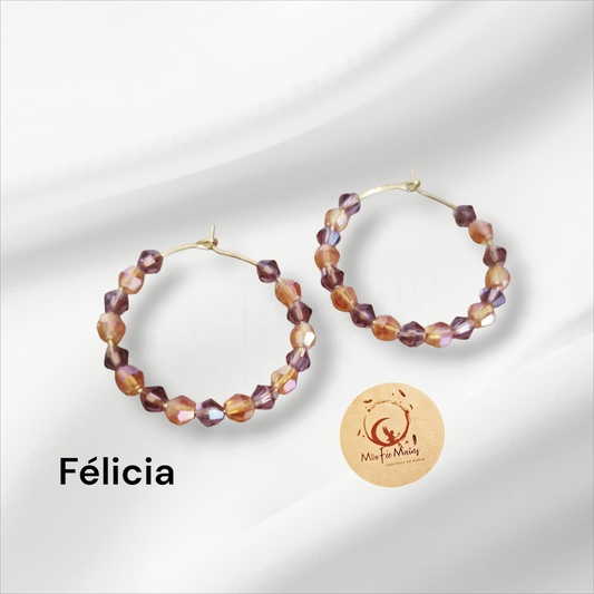 Boucles d'oreilles Félicia