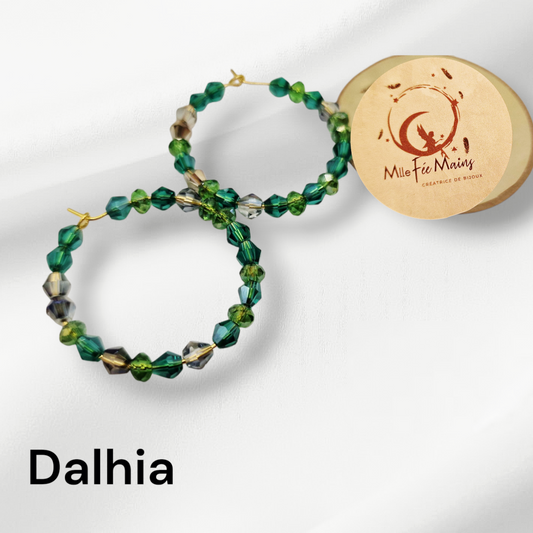 Boucles d'oreilles Dalhia