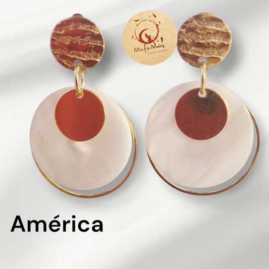 Boucles d'oreilles América