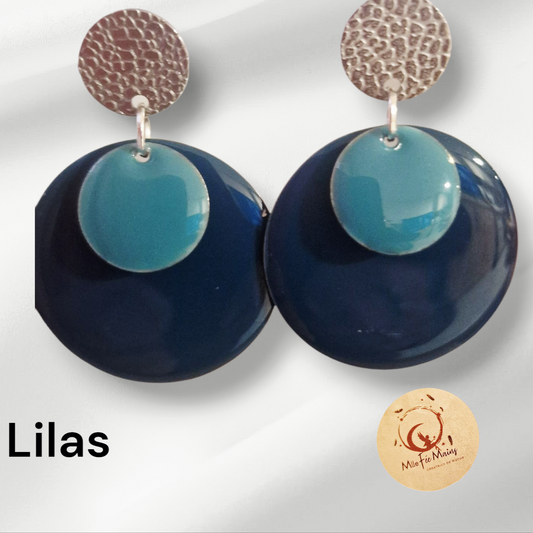 Boucles d'oreilles Lilas