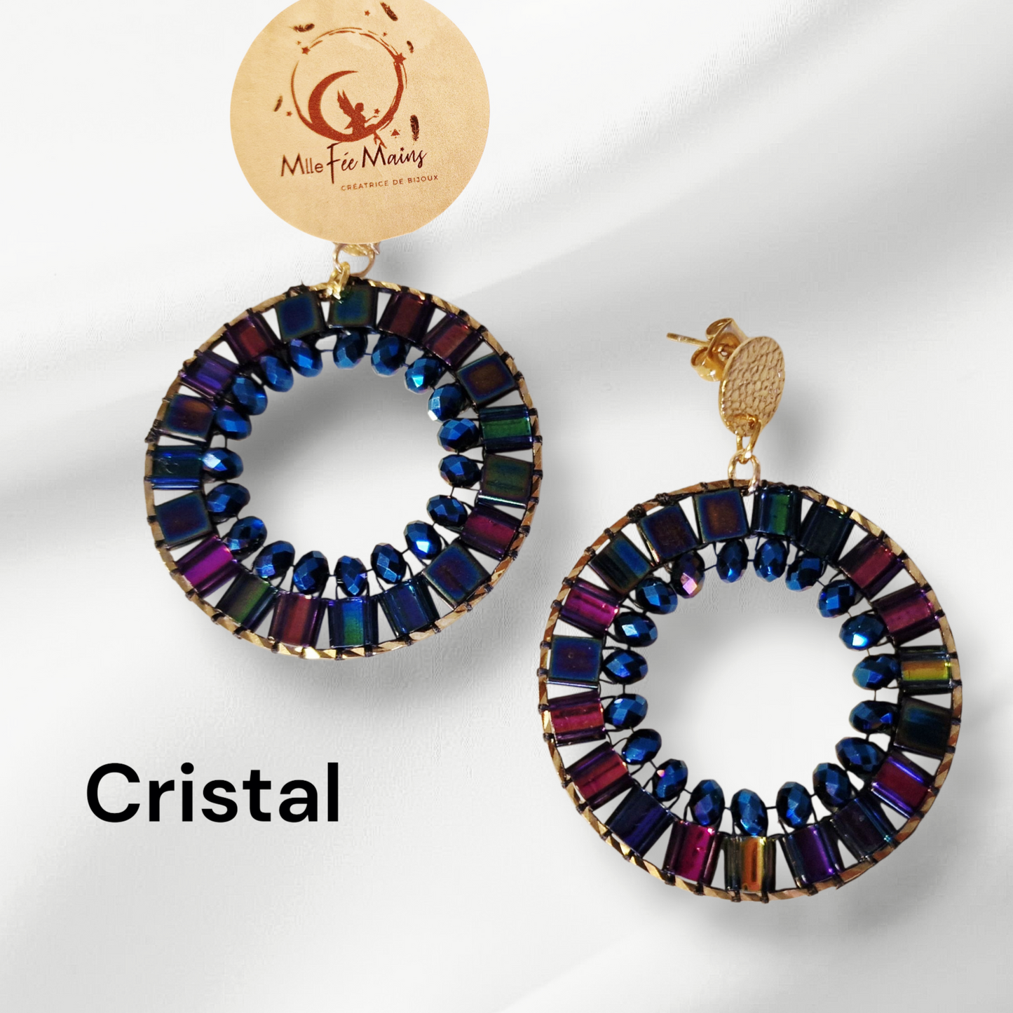 Boucles d'oreilles Cristal