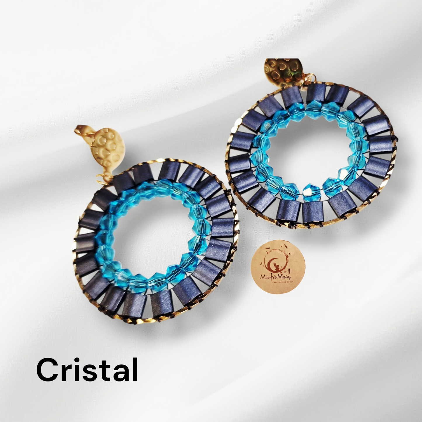 Boucles d'oreilles Cristal