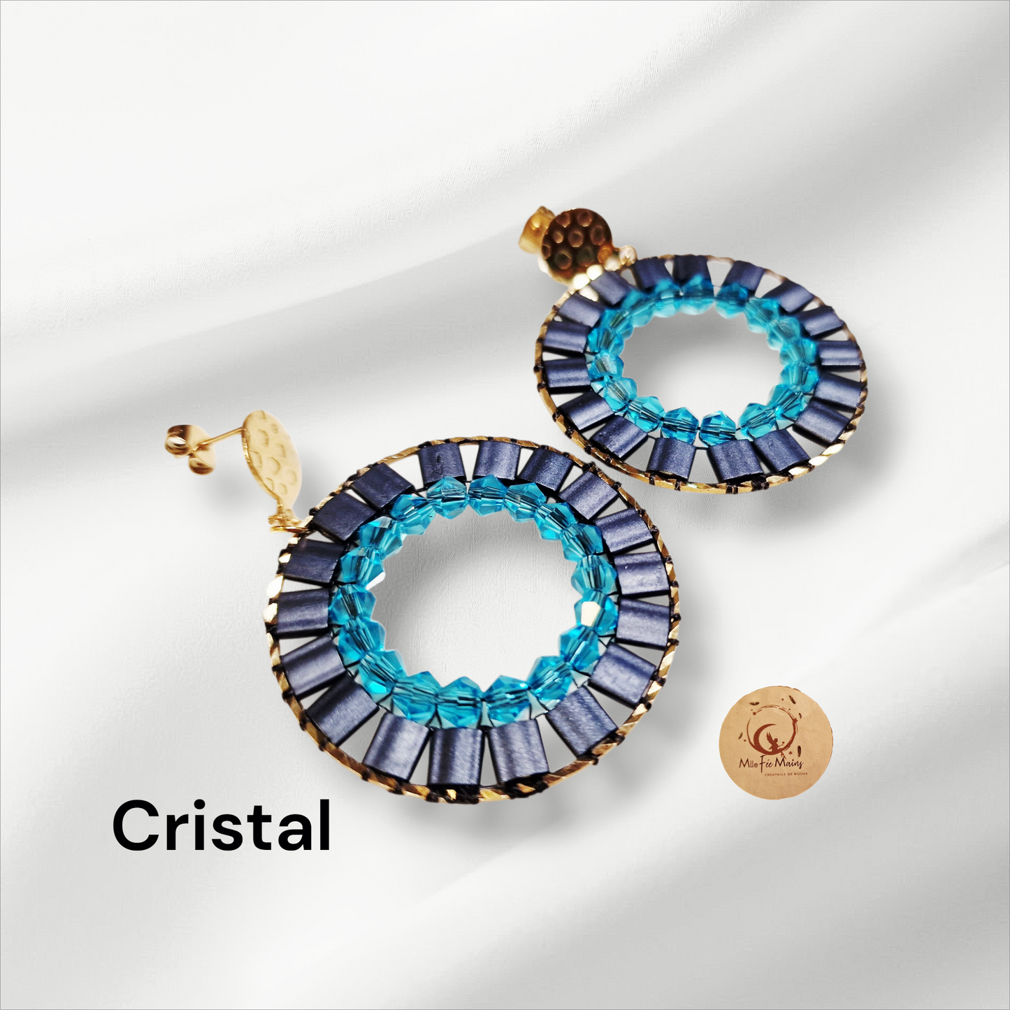 Boucles d'oreilles Cristal
