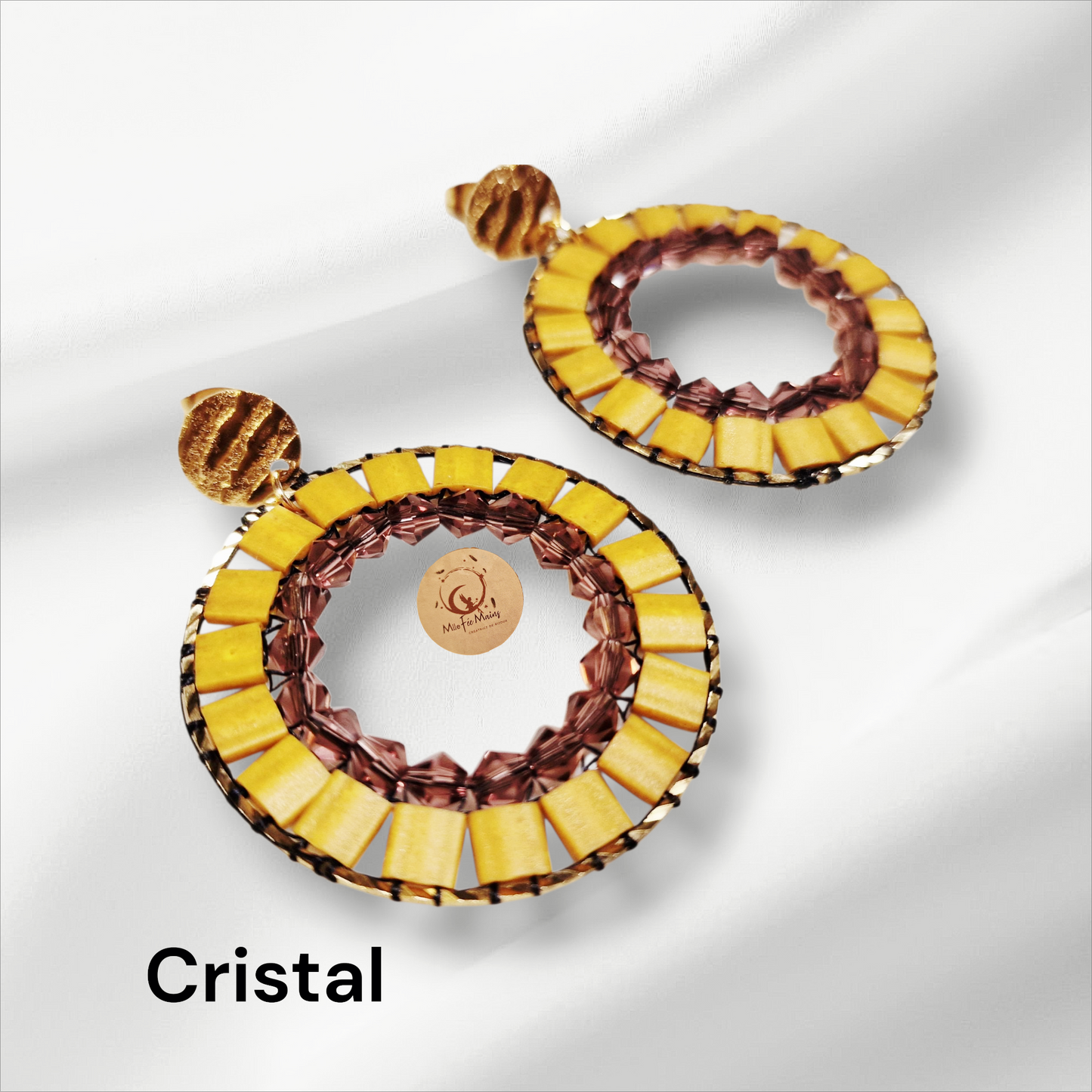 Boucles d'oreilles Cristal