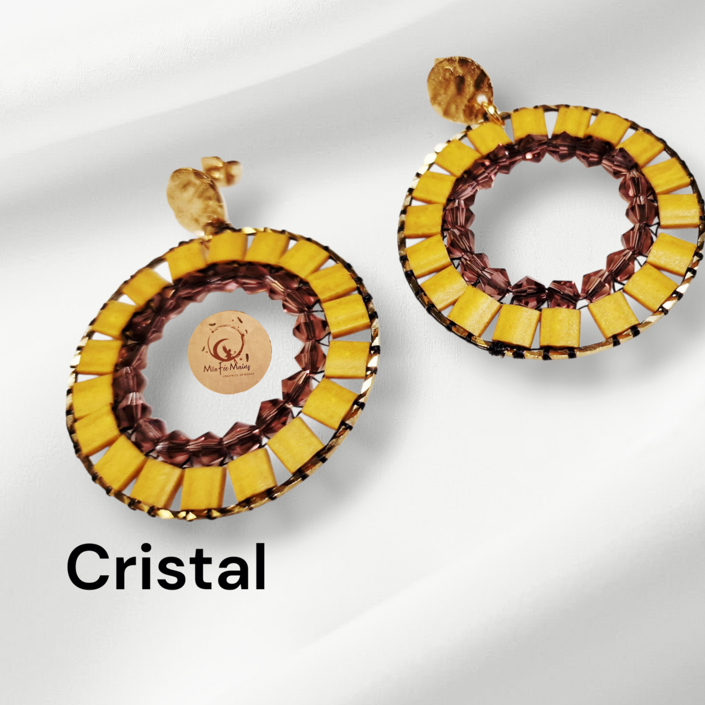 Boucles d'oreilles Cristal