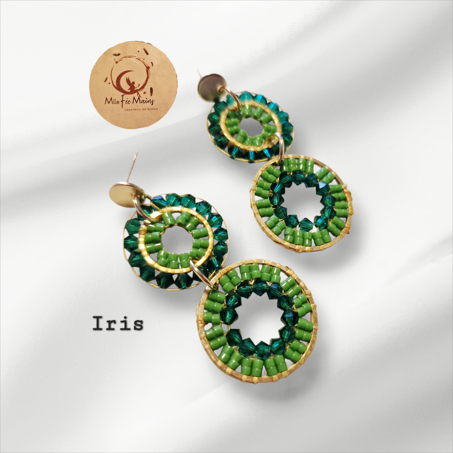 Boucles d'oreilles Iris