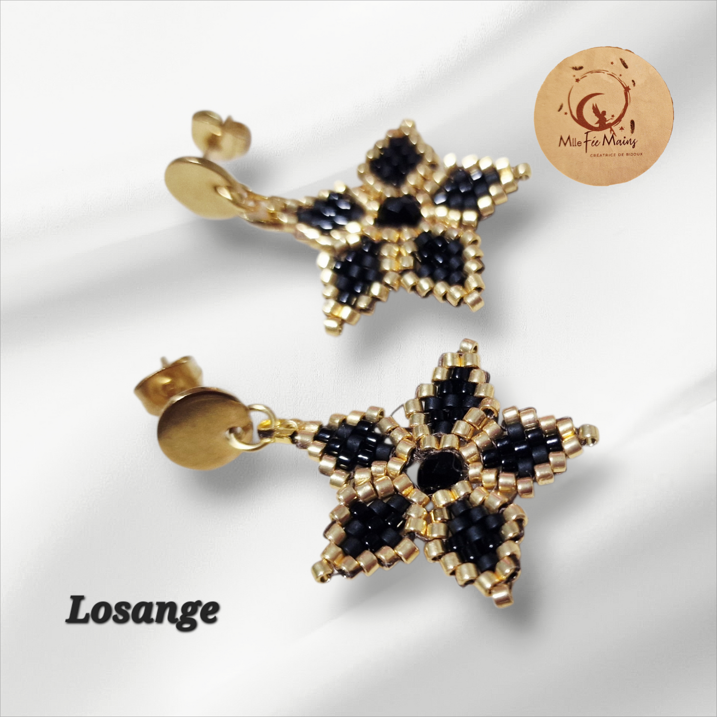 Boucles d'oreilles Losange