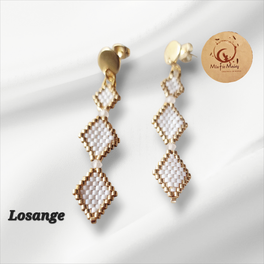 Boucles d'oreilles Losange